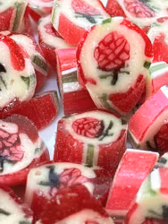 Åkerbärspolka, hårda norrländska karameller (karra) Supergoda! 100gr hantverk.