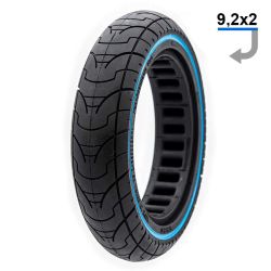 Solid däck 9.2x2-6.1/ B34- Svart/Blå