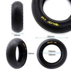 Däck Tubeless radial tire T40 Slick 90/65R6.5 [PMT]