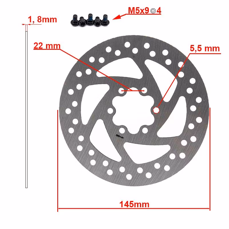 Bromsskiva 145mm 6-håls