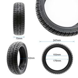 Däck tubeless 10.5x2.5-7