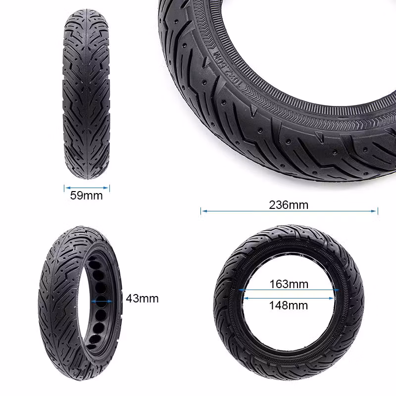 10x2.5 (60/70-6.5) Punkteringsfritt / Solid däck