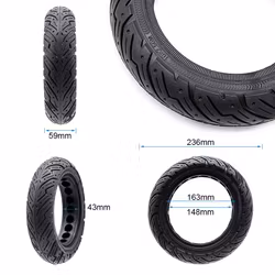 10x2.5 (60/70-6.5) Punkteringsfritt / Solid däck