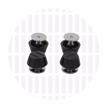 4 Stk Veskeføtter - Sort