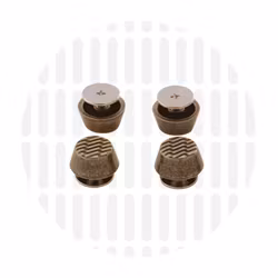 4 Stk Veskeføtter - Antikk Messing