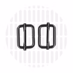 2 cm justerbare reimstrammere i fargen Gun Metal