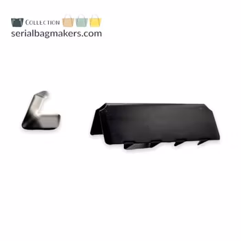 Endestykke 3,8 cm  - sort