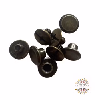 3 mm Chicago Skruer  - Antikk Messing