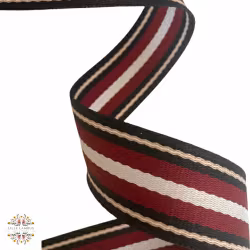 3,8 cm Nylon Bånd  - Dyp Rød - 1,5 meter