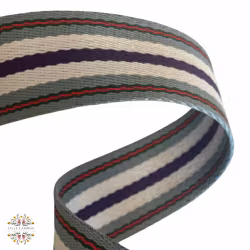 3,8 cm Nylon Bånd  - Farge Striper -  1,5 meter