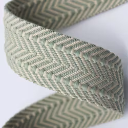 3,8 cm Jacqard Bånd - Herringbone - Vårblad - 1,5 meter