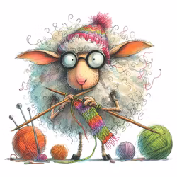 Strikkesau - Fredag - Strykemerke