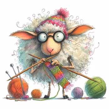 Strikkesau - Fredag - Strykemerke