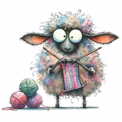 Strikkesau - Kokkoline  - Strykemerke