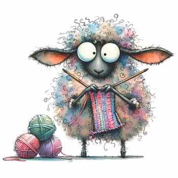 Strikkesau - Kokkoline  - Strykemerke