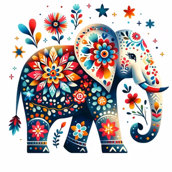 Folklore - Elefant - Strykemerke