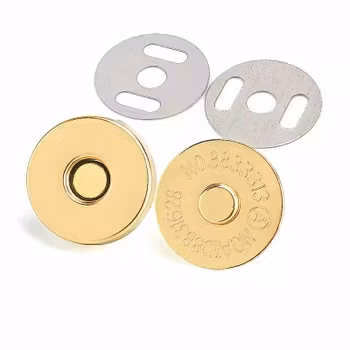 18 mm Magnetknapper - Gull ( Lys )