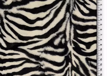 Zebra - Faux Fur - Imitert Pels