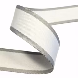 3,8 cm Webbing - Off White & Grey