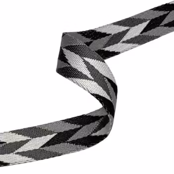 2,5 cm Chevron - Gråtoner - 1,5 Meter