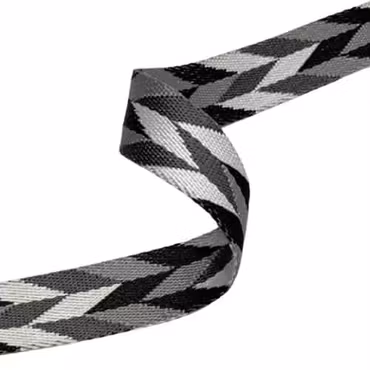 2,5 cm Chevron - Gråtoner - 1,5 Meter