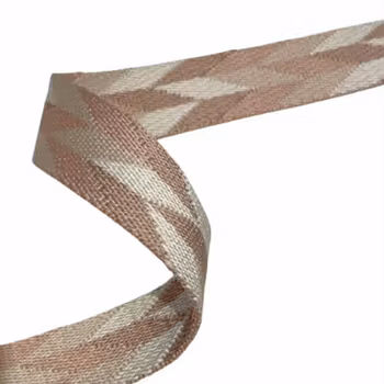 2,5 cm Chevron - Myk Rosa - 1,5 meter