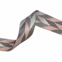 2,5 cm Chevron  - Puddergrå - 1,5 Meter