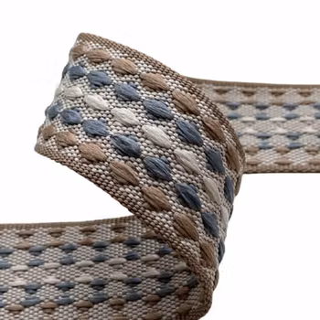 3,8 cm Perlesnor - Dusty Blue - 1,5 meter