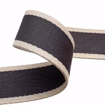 3,8 cm Bånd - Striper - Aubergine - 1,5 Meter