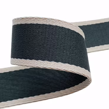 3,8 cm Bånd - Striper - Dark Teal - 1,5 Meter