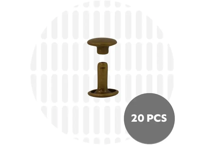 Double Cap Rivets - Nitter - 9 x 8mm - 20 stk