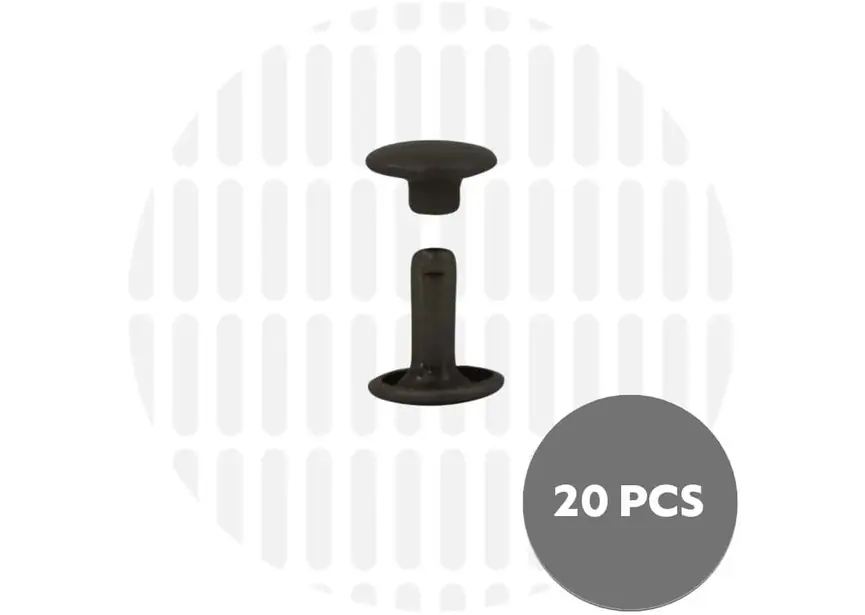 Double Cap rivets - Nitter- 9x10mm - 20 stk