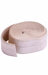 ByAnnie - Fold Over Elastic -  Elastisk Skråbånd - Natural - 1 meter
