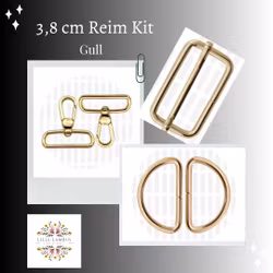 3,8 cm Reim Kit med D-ringer