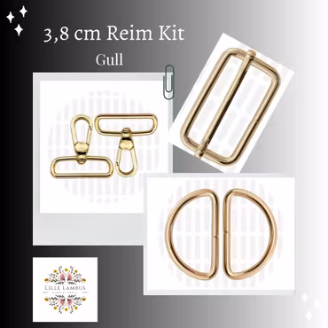 3,8 cm Reim Kit med D-ringer