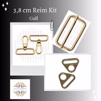 3,8 cm Reim Kit med 2,5 cm trekantringer