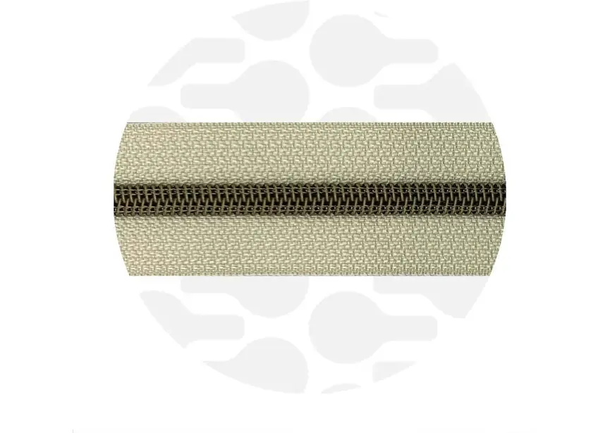 Glidelås - Oatmeal Beige  - 1 meter