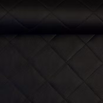 Quilted look - Imitert skinn - Sort
