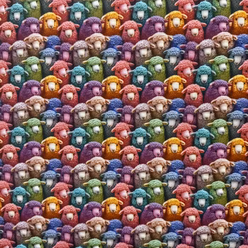 Polycotton - Colorfull Sheep