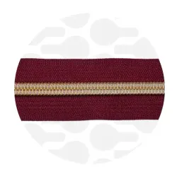 Glidelås - 1 Meter - Wine Red