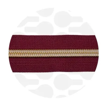 Glidelås - 1 Meter - Wine Red