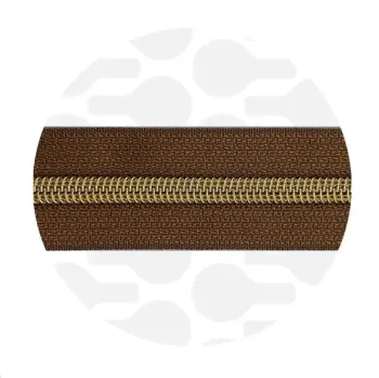 Glidelås - Tobbaco Brown - 1 Meter