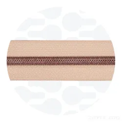 Glidelås - Latte Beige - Kobber - 1 Meter