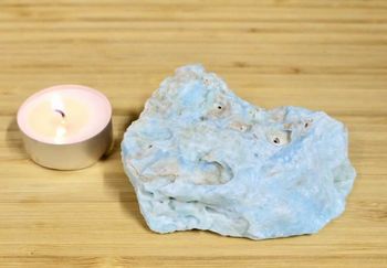 Caribbean blue calcite raw 185g