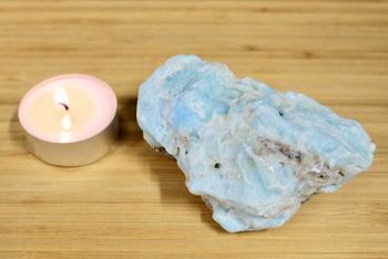 Caribbean blue calcite raw 207g