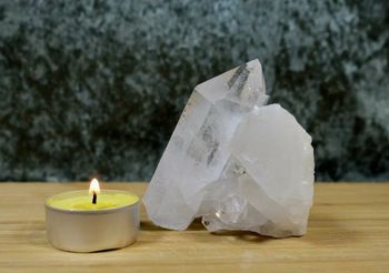 Rock crystal cluster