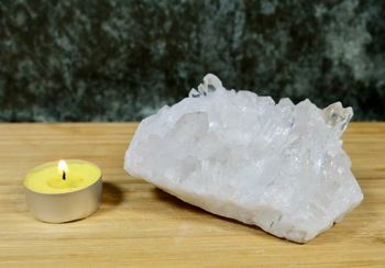 Rock crystal cluster