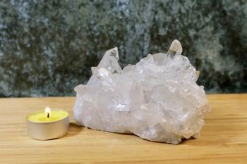 Rock crystal cluster
