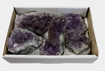 Amethyst cluster Power Box 500g