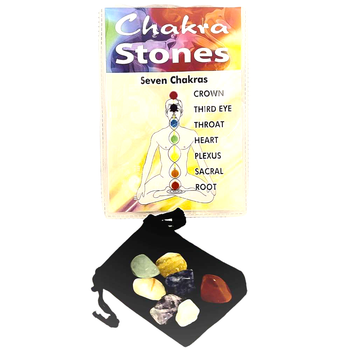 Seven chakra set of 7 stones incl. bag